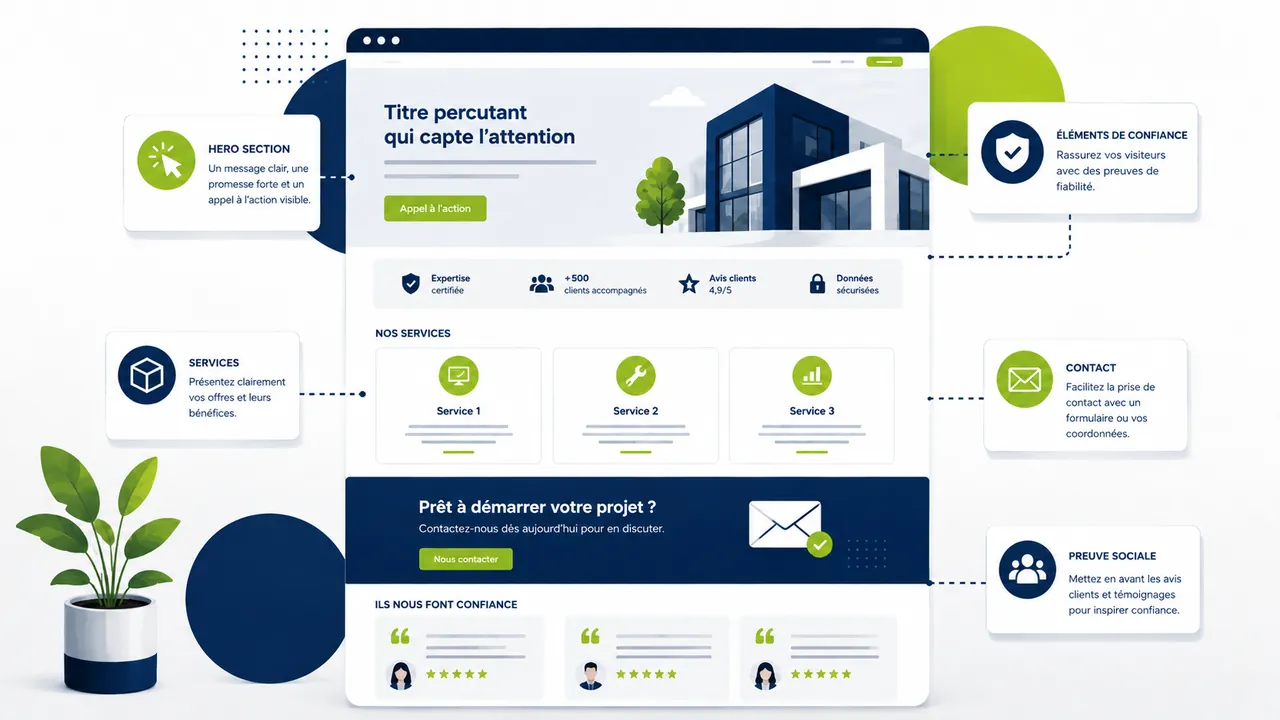 Illustration complémentaire : Que doit contenir un site vitrine efficace en 2026 ?