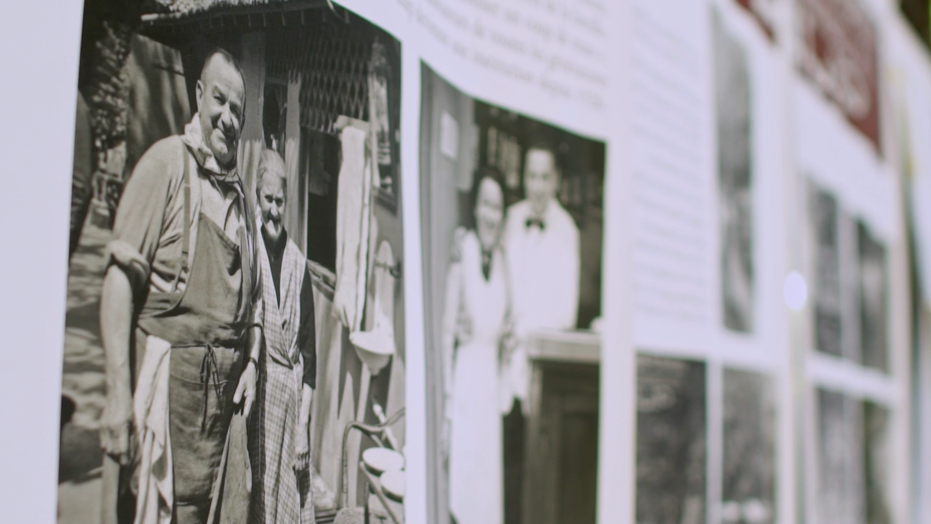 Historical family photographs of Restaurant Philip since 1926